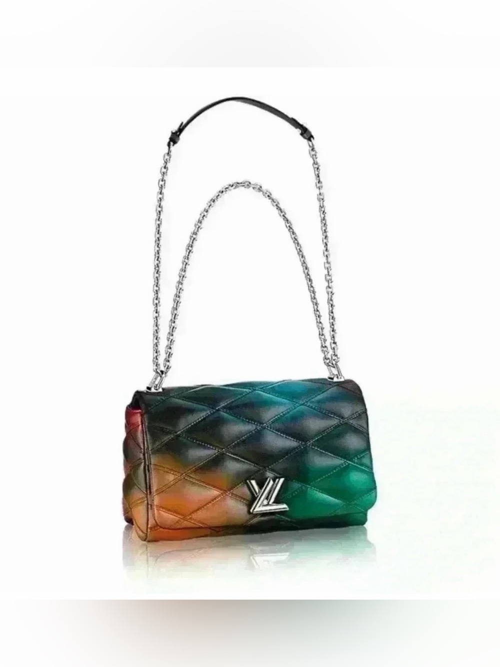 Louis Vuitton Shoulder bag Twist Puff in Black/Multicolour Calfskin leather - Picture 3 of 13